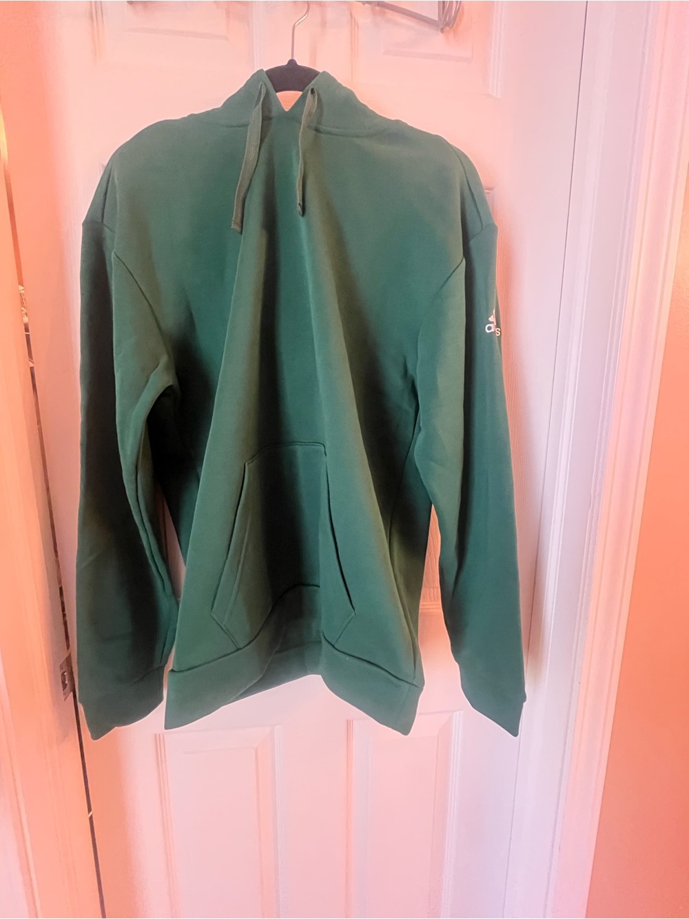 adidas Men's Green Crewneck Hoodie Sweatshirt